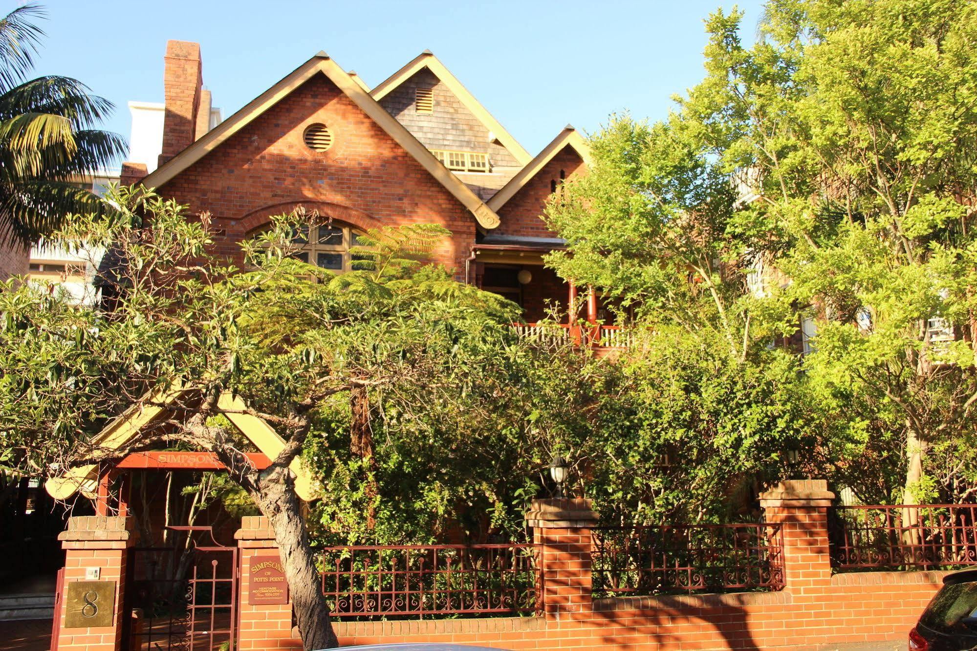 Simpsons Of Potts Point Hotel Sydney Exterior photo
