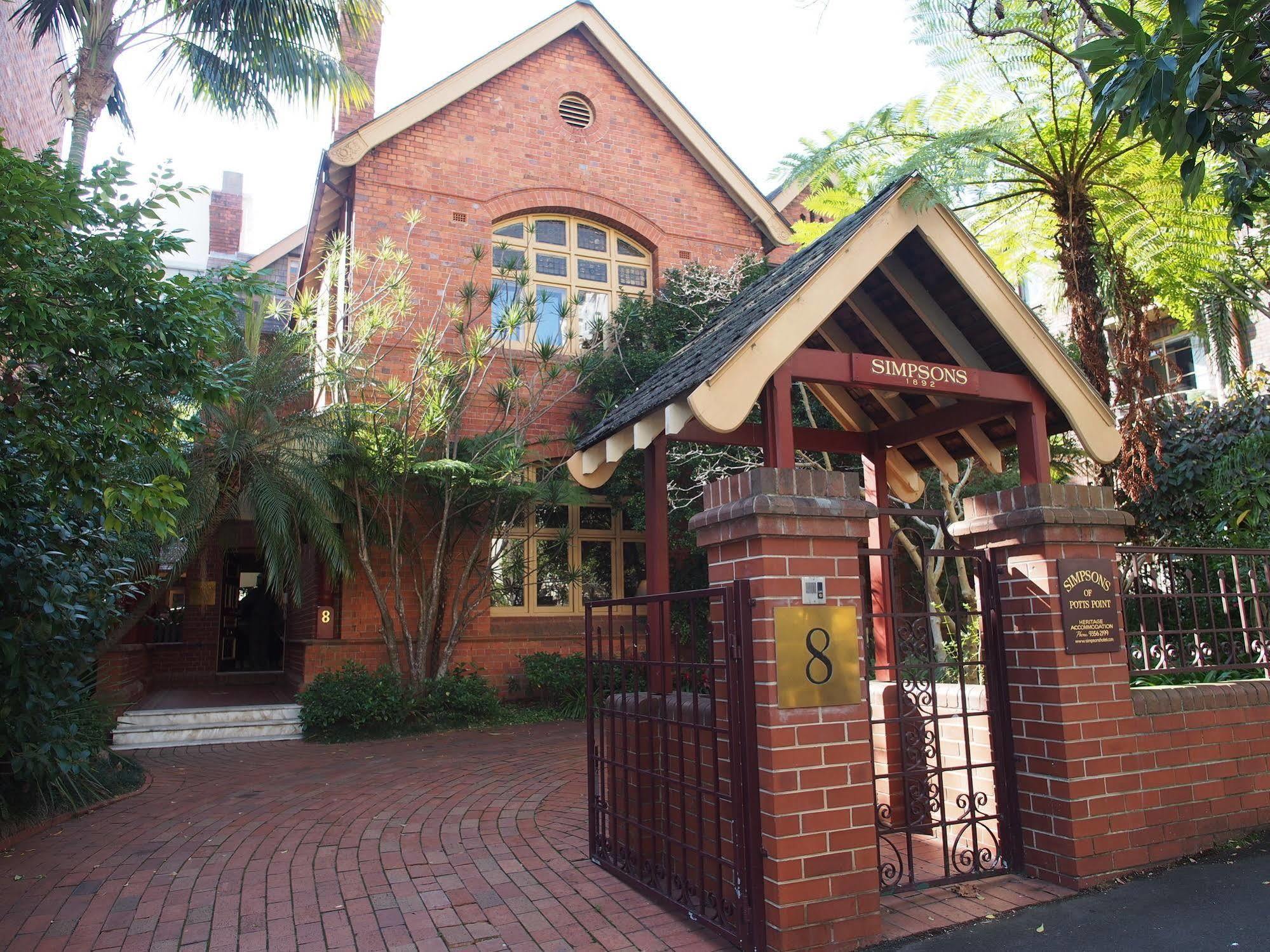 Simpsons Of Potts Point Hotel Sydney Exterior photo